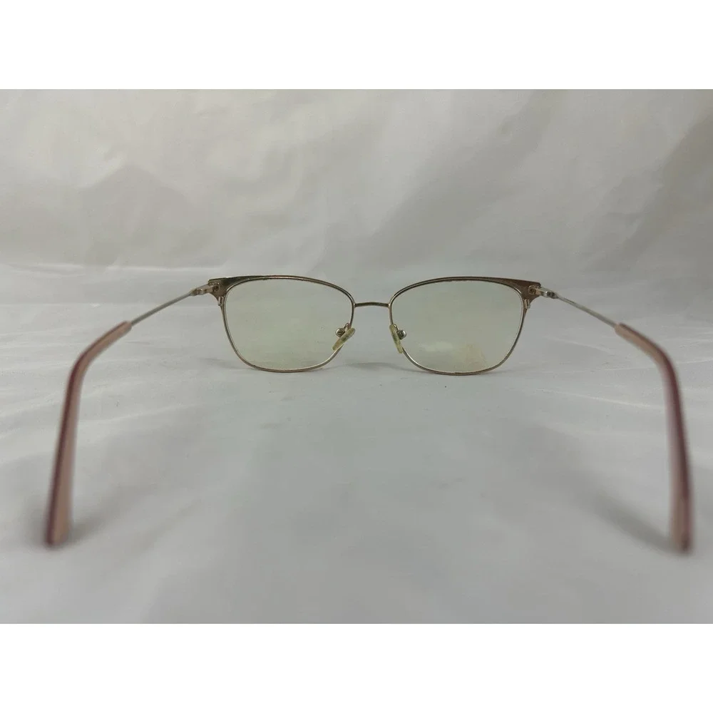 Calvin Klein Eyeglasses Frames Red Cat Eye Rose Gold Tone 52-15-135 CK18108 600